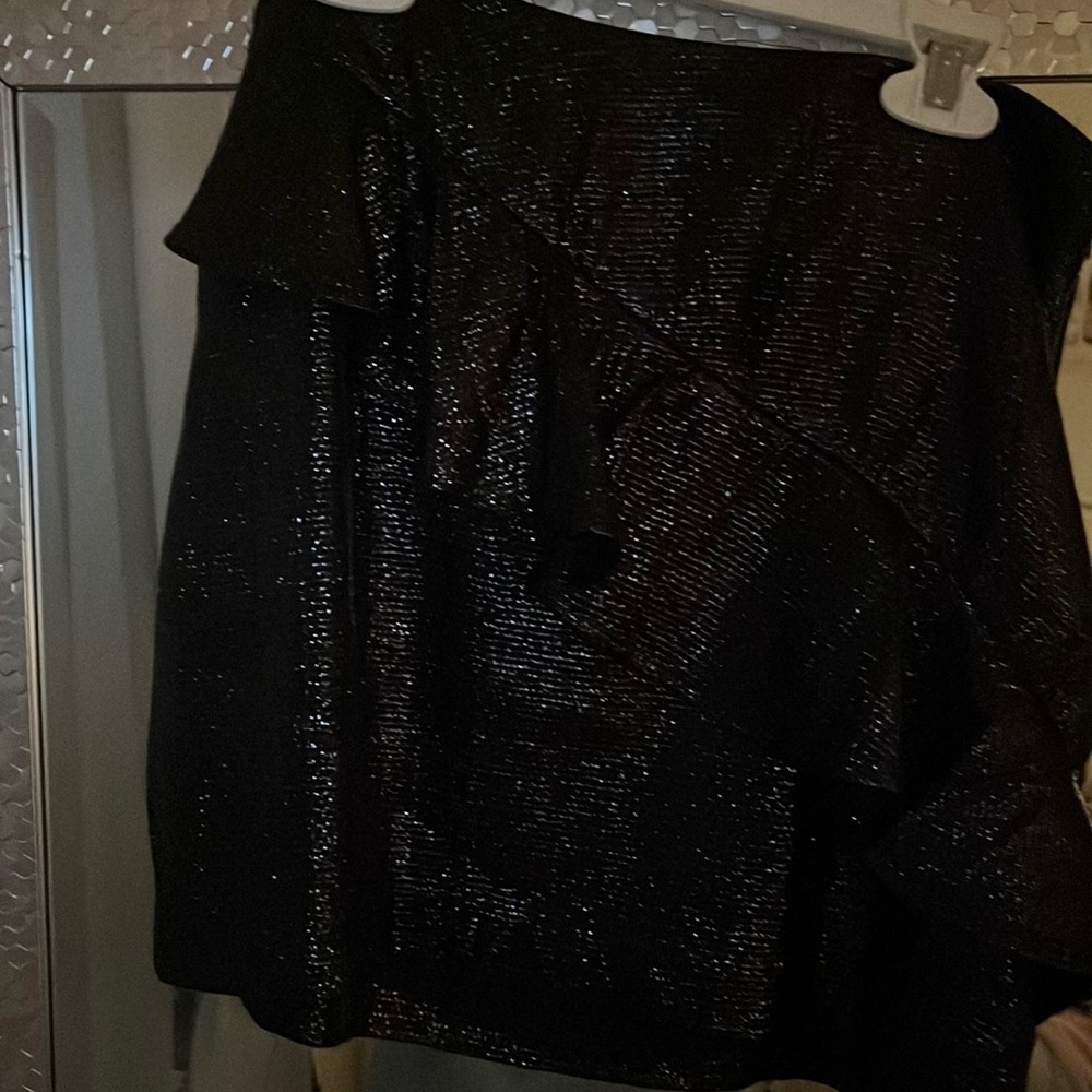Zara sparkly mini black skirt size medium